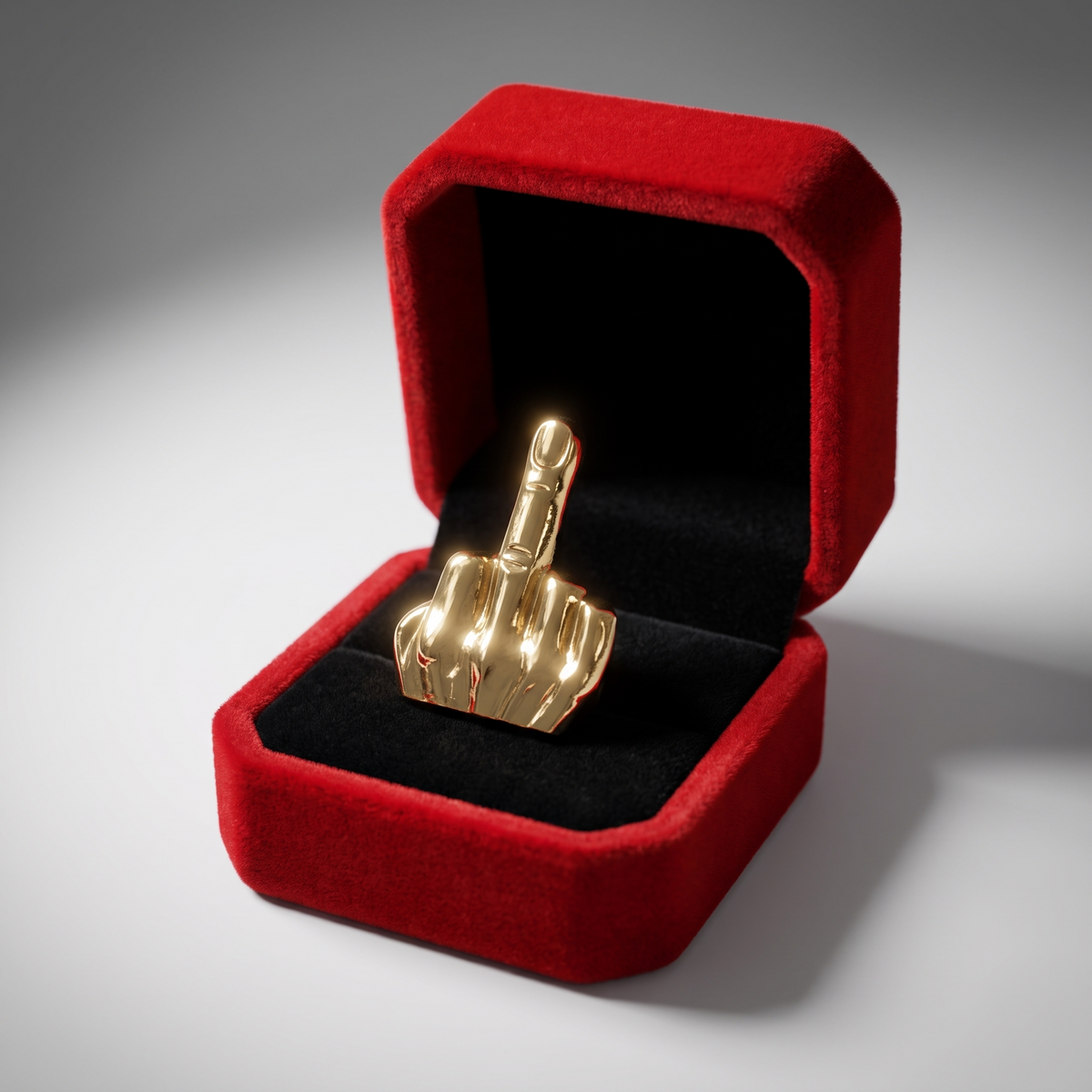 Pin's F°°°K! L'Original - 24K Gold, écrin display luxe haute joaillerie